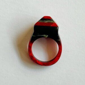Vintage celluloid Prison ring